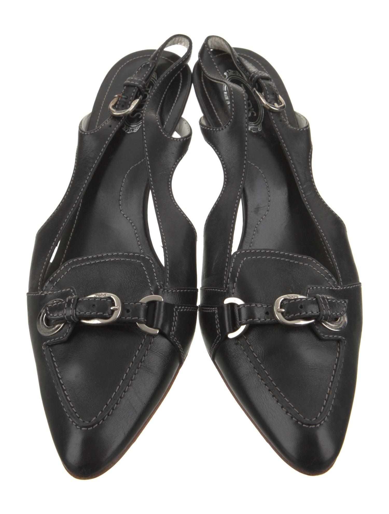 Tod's Leather Slingback Pumps